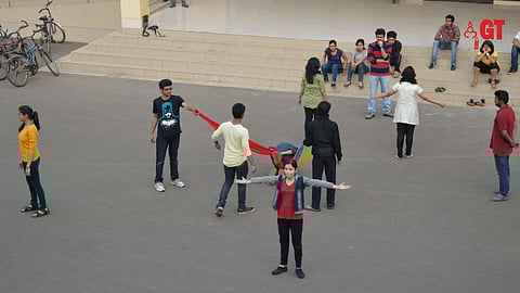 An inter-collegiate street play competition