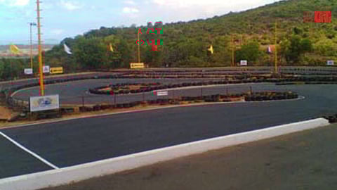 The go-karting track in Nuvem