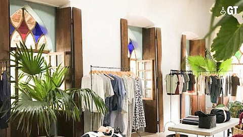 Sustainable clothing at No Nasties in Assagao, Goa