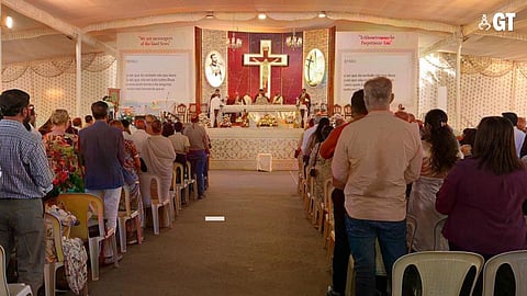 A special Portuguese mass at the Basilica of Bom Jesus in Old Goa on Sunday, December 1, 2024