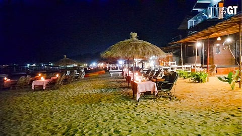 Shacks were up on Goa's beaches in October.