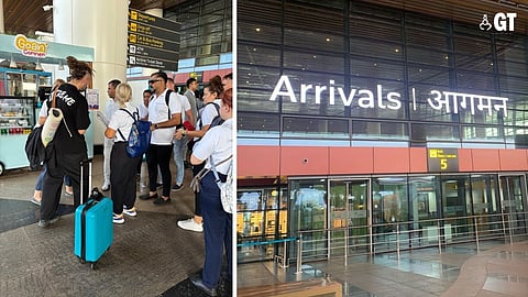 Tourists arrive in Goa via charters.