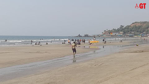The Arambol beach in North Goa.   