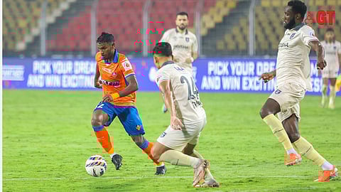 Brison Fernandes of FC Goa in action.  