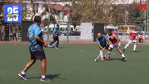 Intense moments on the field. 