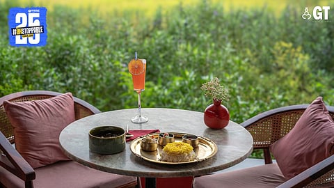 The open fields of Anjuna complement Anar. 