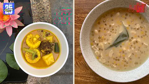 'Khatkhate' (left) and 'mangage' (right).