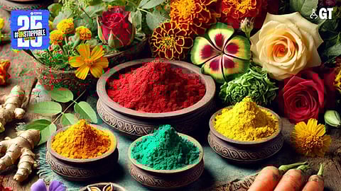 Make your own organic Holi 