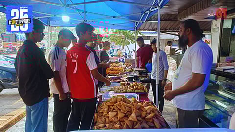 Iftar food unites people. 
