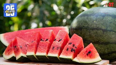 The watermelon is a favourite summer fruit in Goa.