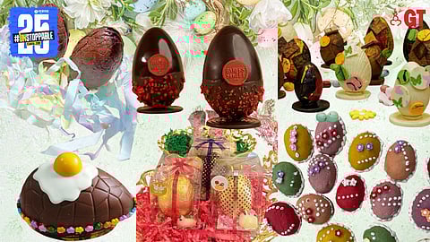 A variety of Easter eggs are available in Goa these days.