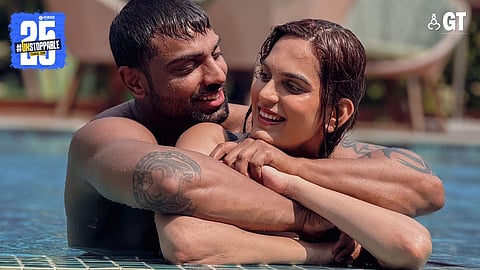 Rushali Yadav and Harsh Arora 
celebrating love in Goa.