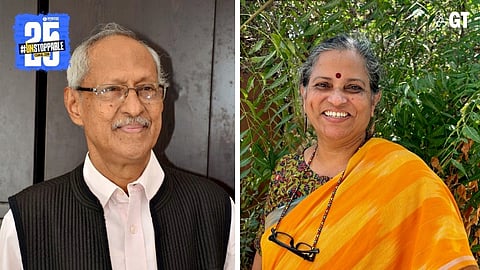 Damodar Mauzo’s (left) novel, 'Jeev Diu Kai Chya Marun' has been translated into Hindi by Ramita Gurav (right) and is titled, 'Jaan Di Jayein Ya Chai Ho Jaayein...' 