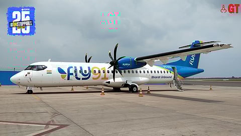 FLY91's Goa-Solapur direct flight.    