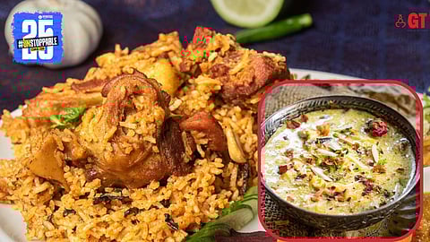 Locals celebrate the festival of Eid by sharing biryani and 'Sheer Khurma'.
