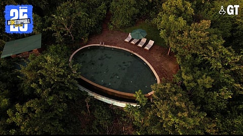 An areal view of the Cabo Serai property. 