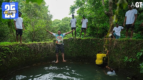 The Colaco family members celebrate Sao Joao in Raia the traditional way.