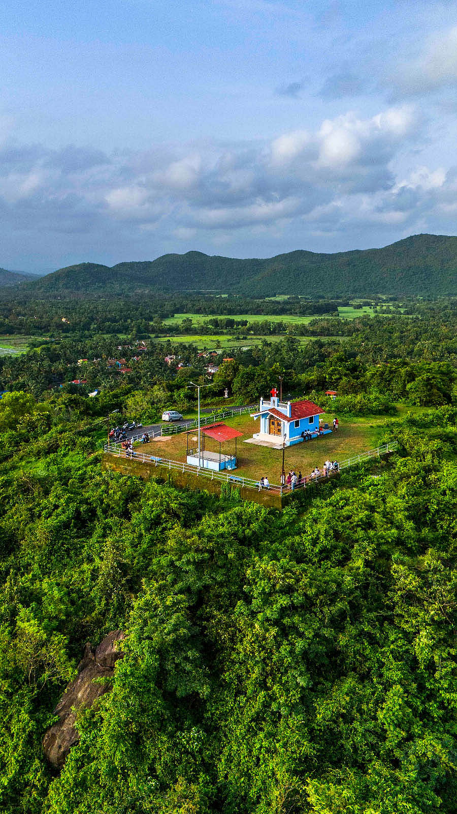 Soak in monsoon views offered by this hillock in South Goa