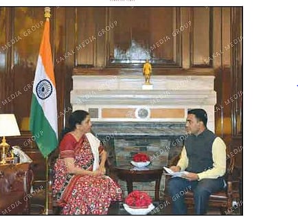 CM meet Gadkari Sitharaman in Delhi