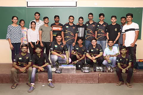 robotics students