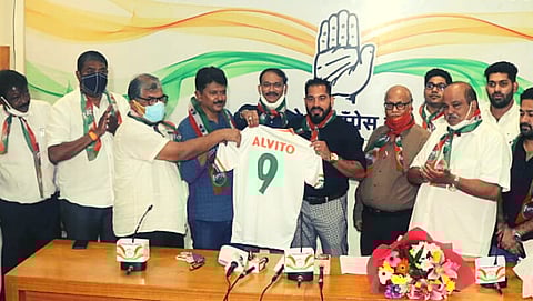 Alvito D'Cunha joined Congress in Goa on Monday, September 13, 2021