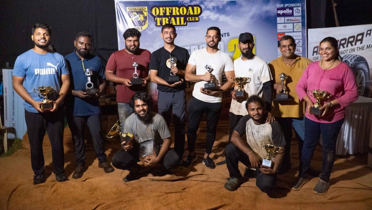 Winners of the offroad trail challenge