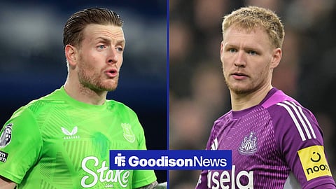Everton's Jordan Pickford and Newcastle United loan star, Aaron Ramsdale.