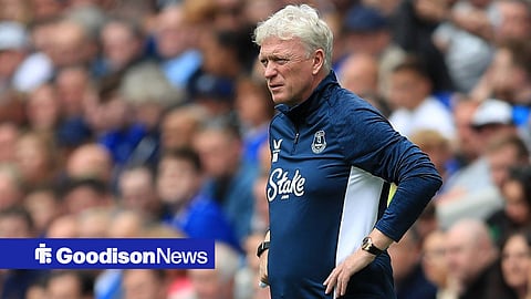 9th August 2025 Hill Dickinson Stadium, Liverpool, England Pre Season Football Friendly, Everton versus Roma Everton manager David Moyes follows the action from the touchline