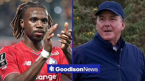 Ngal'ayel Mukau in action for Lille and Everton chairman Dan Friedkin