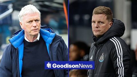 Everton manager David Moyes and former Newcastle United head coach Eddie Howe