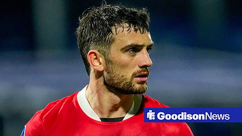 Troy Parrott in action for Eredivisie side AZ