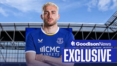 Baris Alper Yilmaz in an Everton shirt