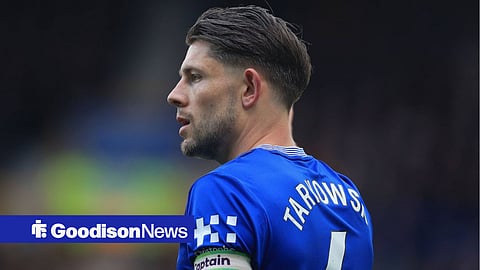 James Tarkowski in action for Everton