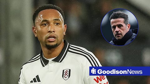 Kenny Tete and former Everton boss Marco Silva