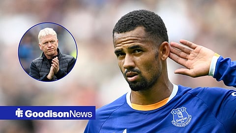 Everton star Iliman Ndiaye and David Moyes