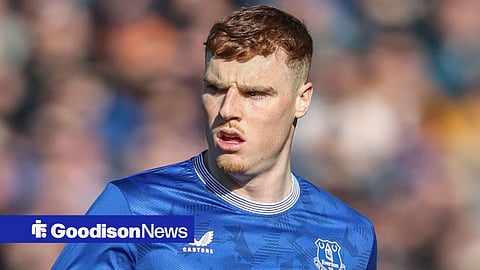 Jake O'Brien in action for Everton