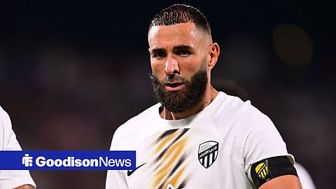 Karim Benzema playing for Al Ittihad 