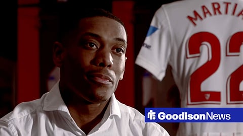 Anthony Martial speaking in an interview