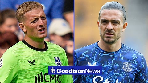 Everton duo Jordan Pickford and Jack Grealish
