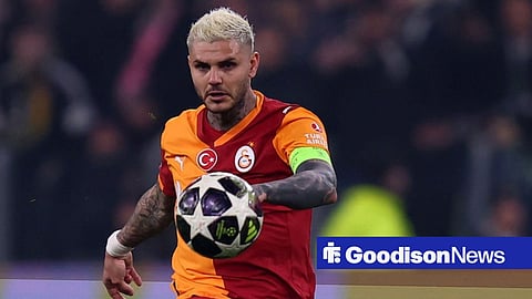 Mauro Icardi playing for Galatasaray