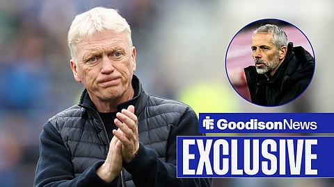 Everton manager David Moyes and Bournemouth boss Marco Rose 