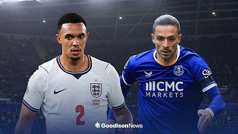Trent Alexander-Arnold and Everton star Jack Grealish