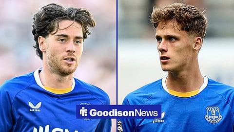 Everton midfield duo Hayden Hackney and Harrison Armstrong