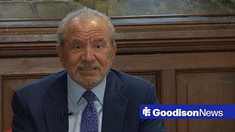 Lord Alan Sugar speaking at Oxford University