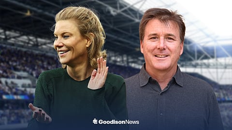 Amanda Staveley and Everton owner Dan Friedkin