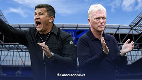 Everton boss David Moyes and Hull manager Sergej Jakirovic