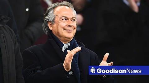 Farhad Moshiri looking happy