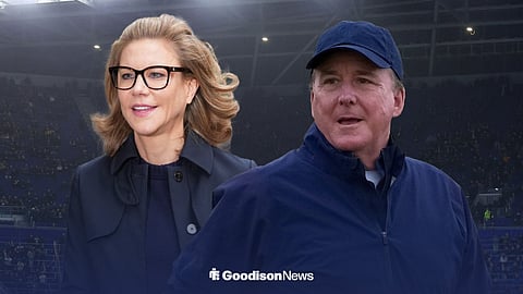 Amanda Staveley and Everton owner Dan Friedkin