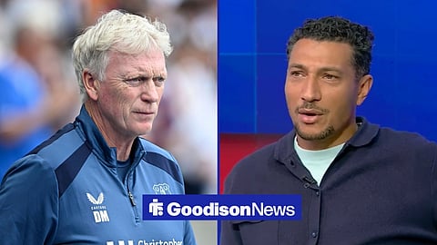 David Moyes in Everton gear and Jay Bothroyd on Sky Sports