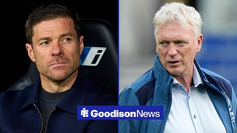 Chelsea manager Xabi Alonso and Everton boss David Moyes